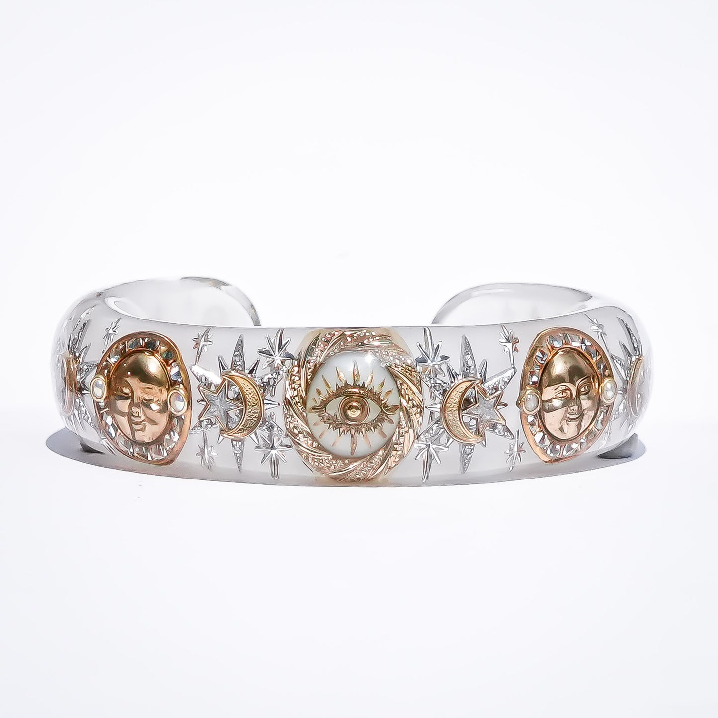 Celestial Eye Bracelet - Smoky White