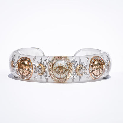 Celestial Eye Bracelet - Smoky White