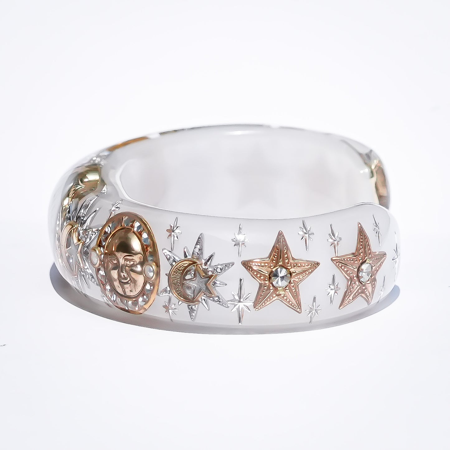 Celestial Eye Bracelet - Smoky White