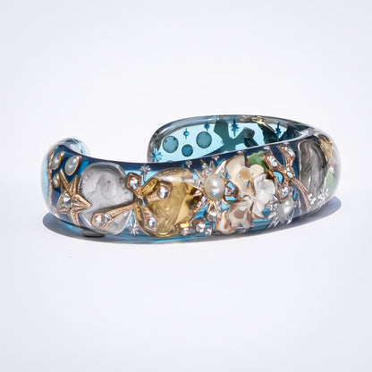 Blue Sky Talisman Bracelet - Sky Blue × White
