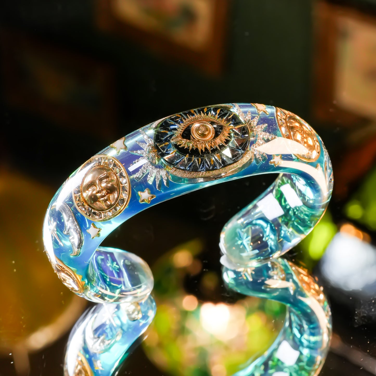 Mystic Forest Bangle – Emerald Green