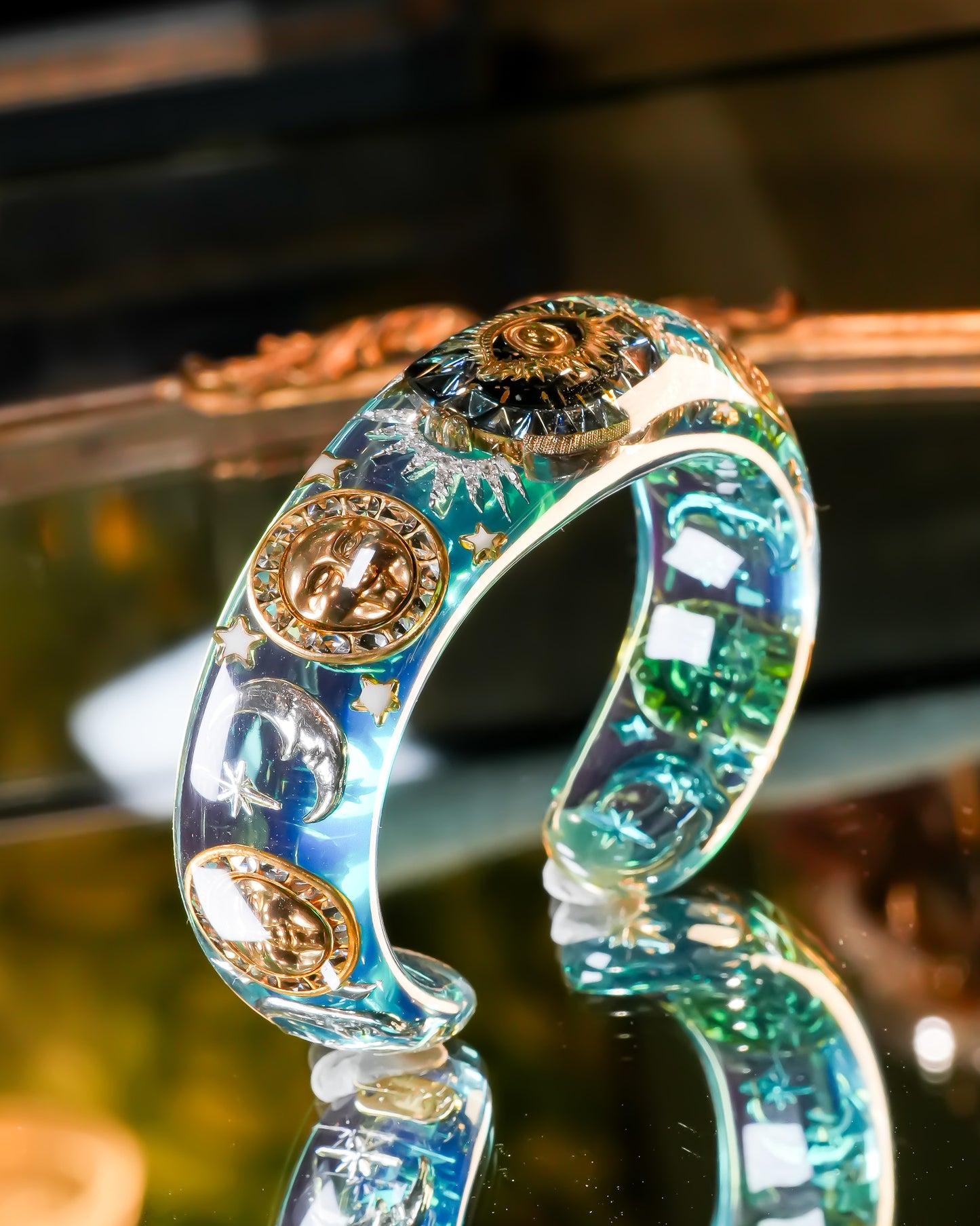 Mystic Forest Bangle – Emerald Green