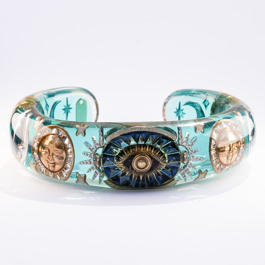 Mystic Forest Bangle – Emerald Green