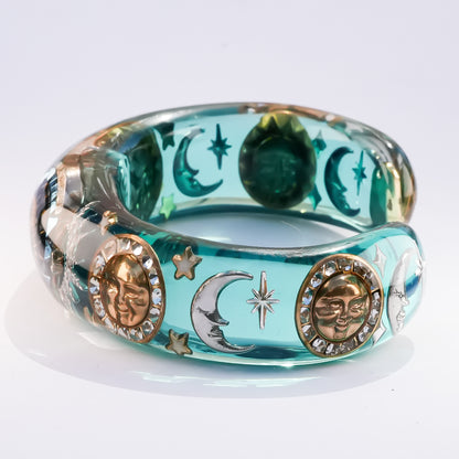 Mystic Forest Bangle – Emerald Green