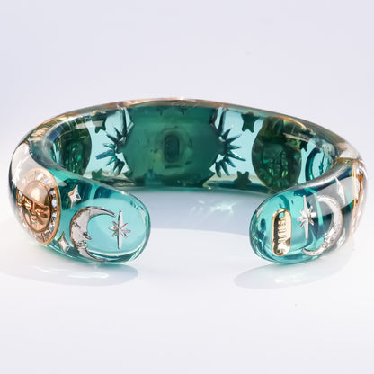 Mystic Forest Bangle – Emerald Green