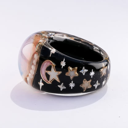 Moonlit Opal Ring – Black / #12 #14