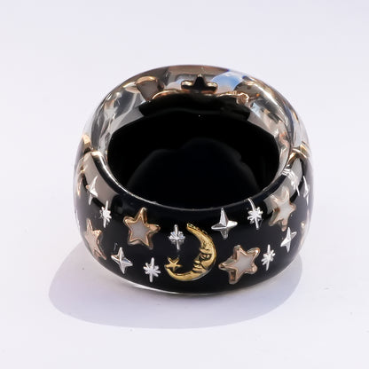 Moonlit Opal Ring – Black / #12 #14