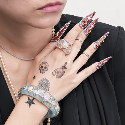 Moonlit Opal Ring – Smoky Pink / #11