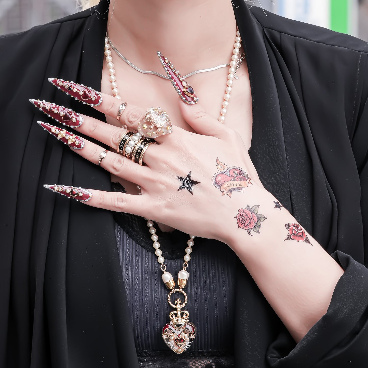 Bear Heart Ring - Clear / #10 #13