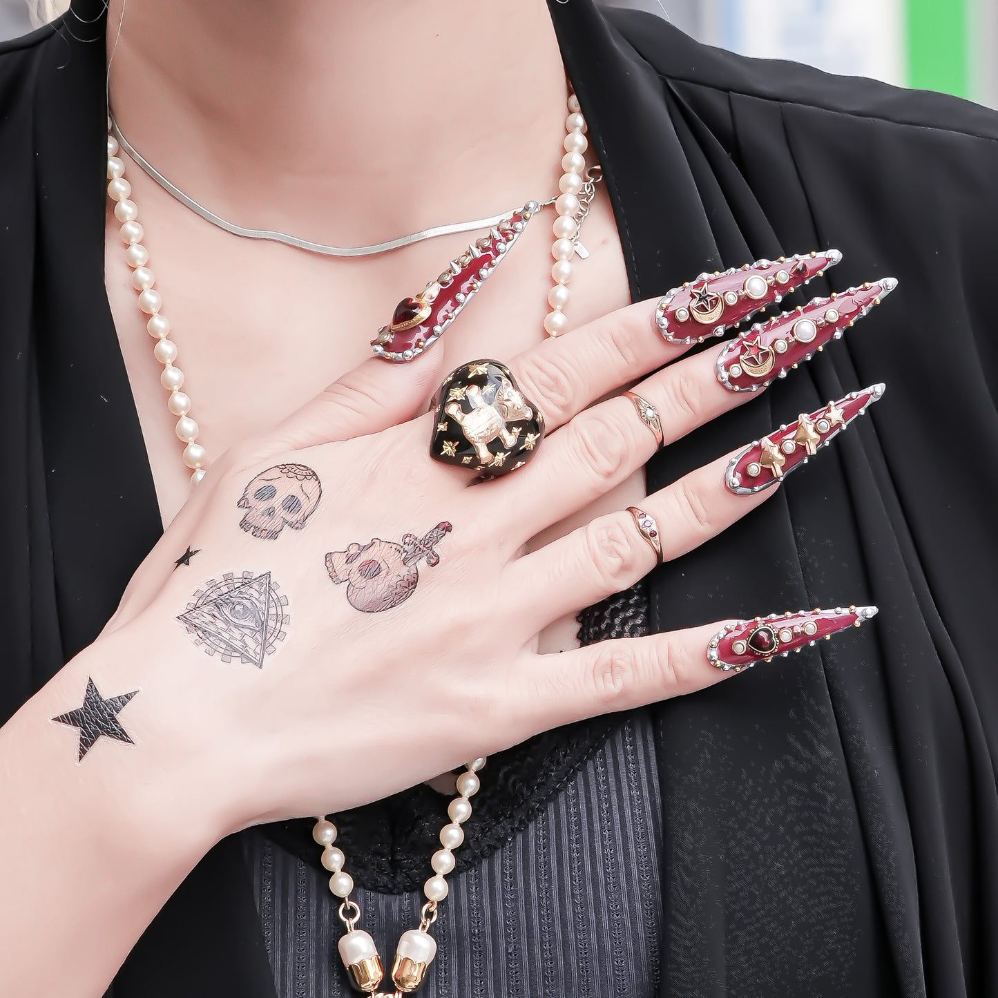 Bear Heart Ring - Black / #10 #13