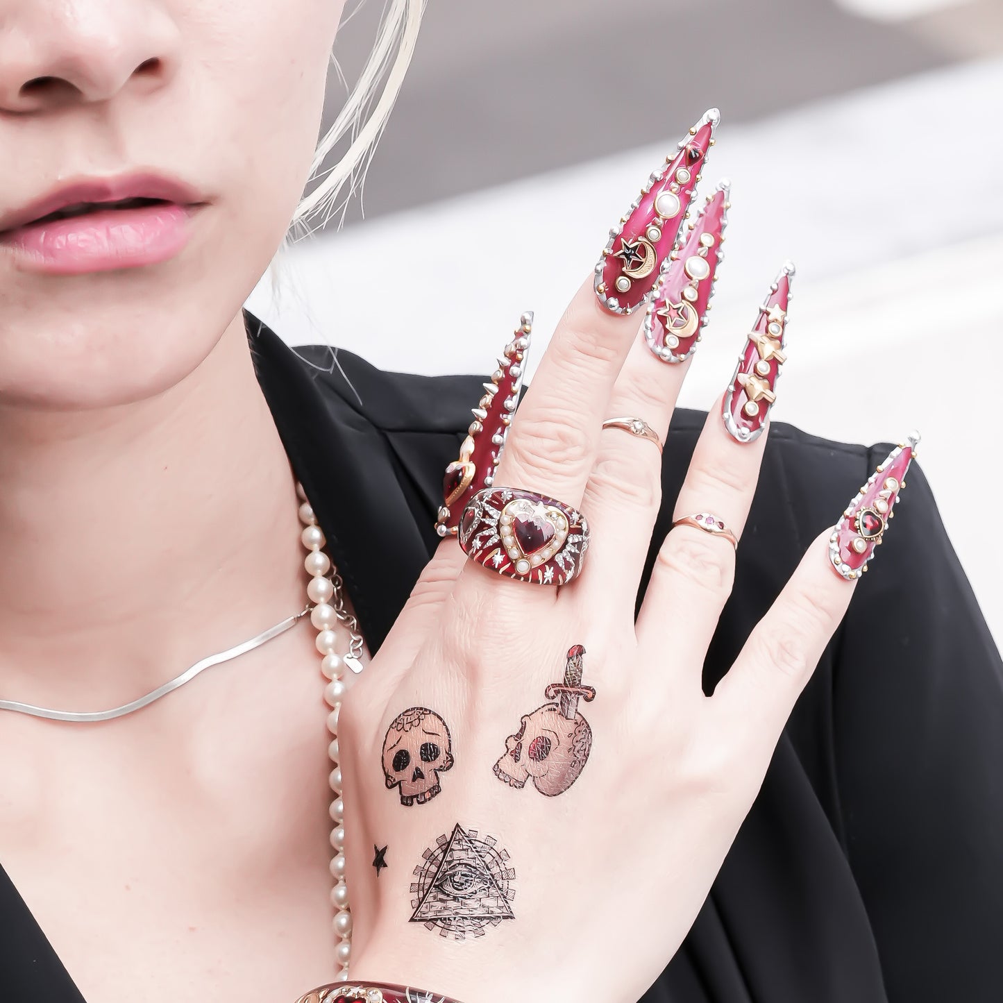 Starlit Heart Ring - Red  / #13