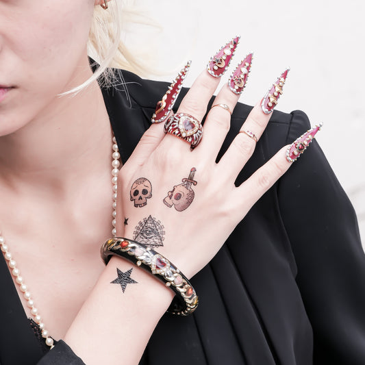 Celestial Lucky Heart Bracelet - Black