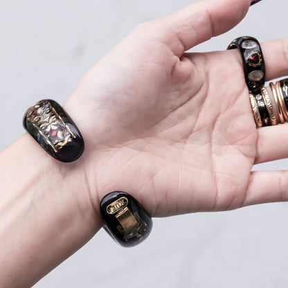 Midnight Heart Charm Bracelet - Dark Blue