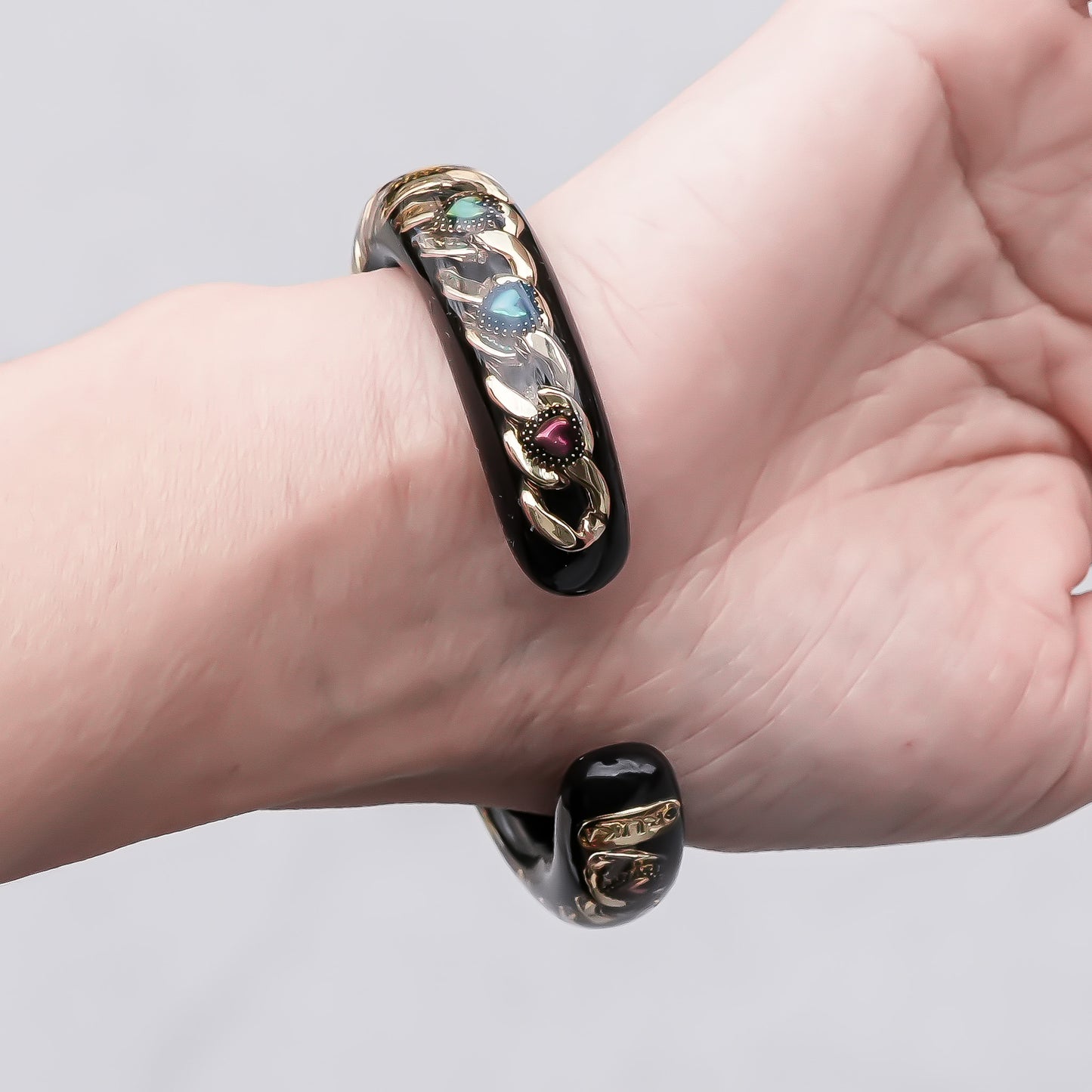 Celestial Lucky Heart Bracelet - Black