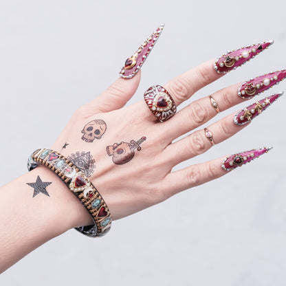 Starlit Heart Ring - Red  / #13