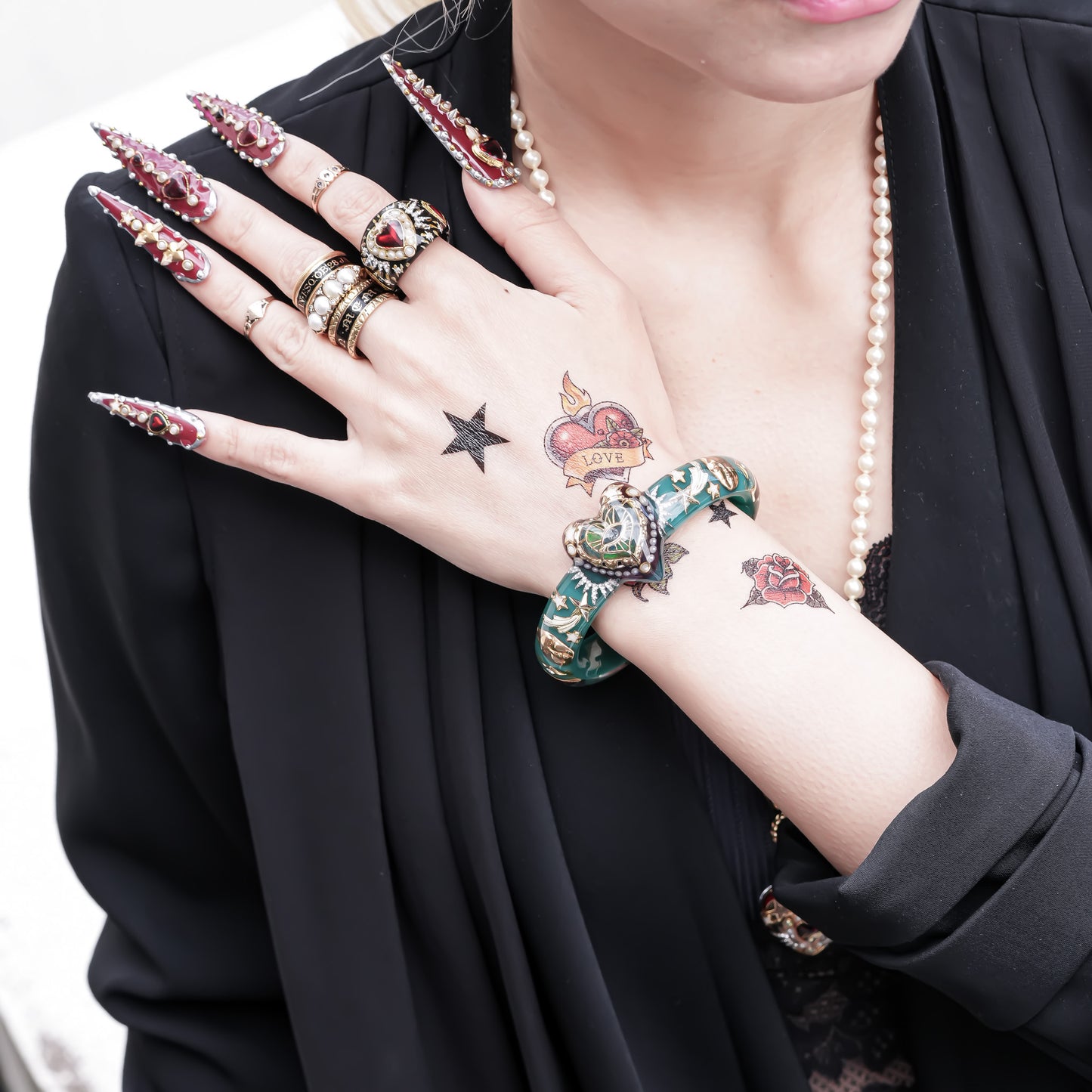 Eternal Vision Heart Bracelet – Green