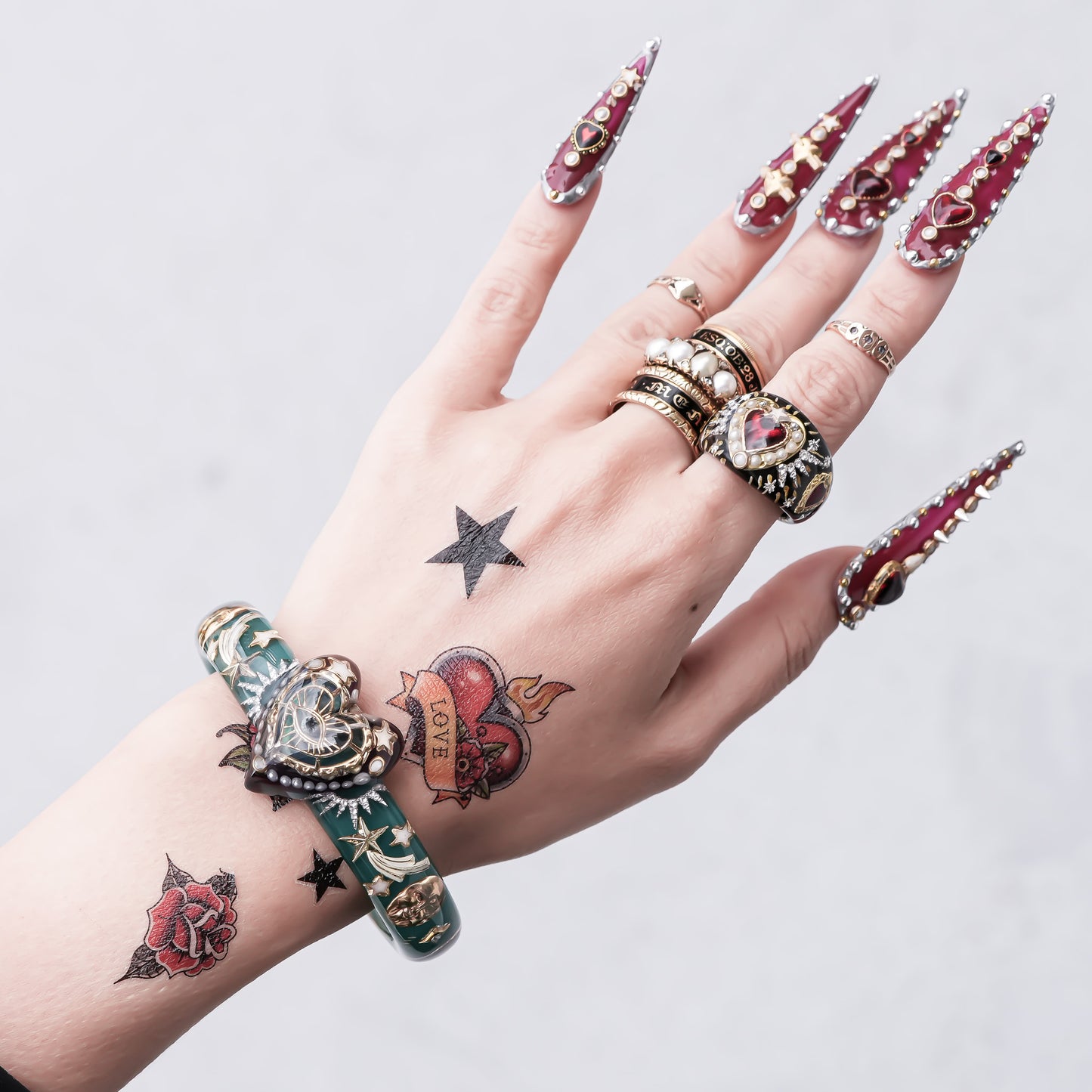 Eternal Vision Heart Bracelet – Green