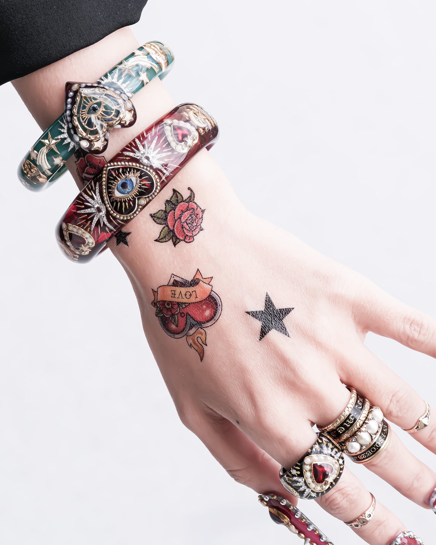 Eternal Vision Heart Bracelet – Green