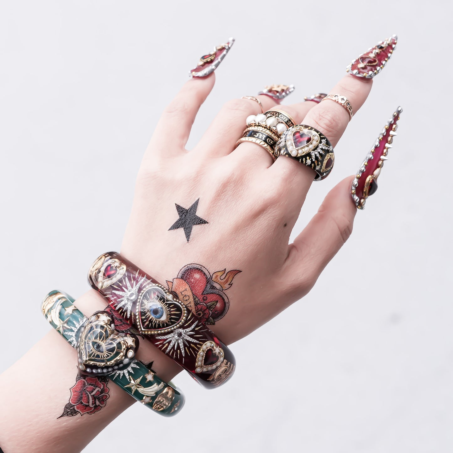 Eternal Vision Heart Bracelet – Green