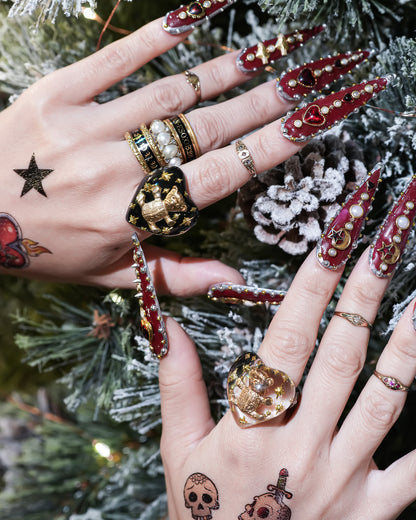 Bear Heart Ring - Clear / #10 #13