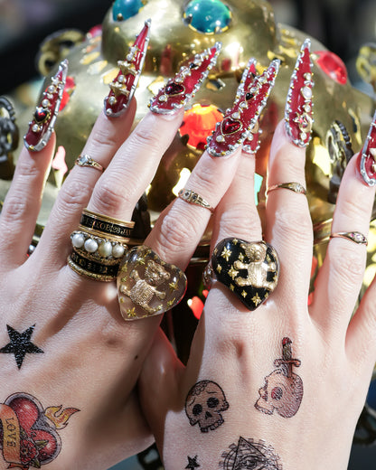 Bear Heart Ring - Clear / #10 #13