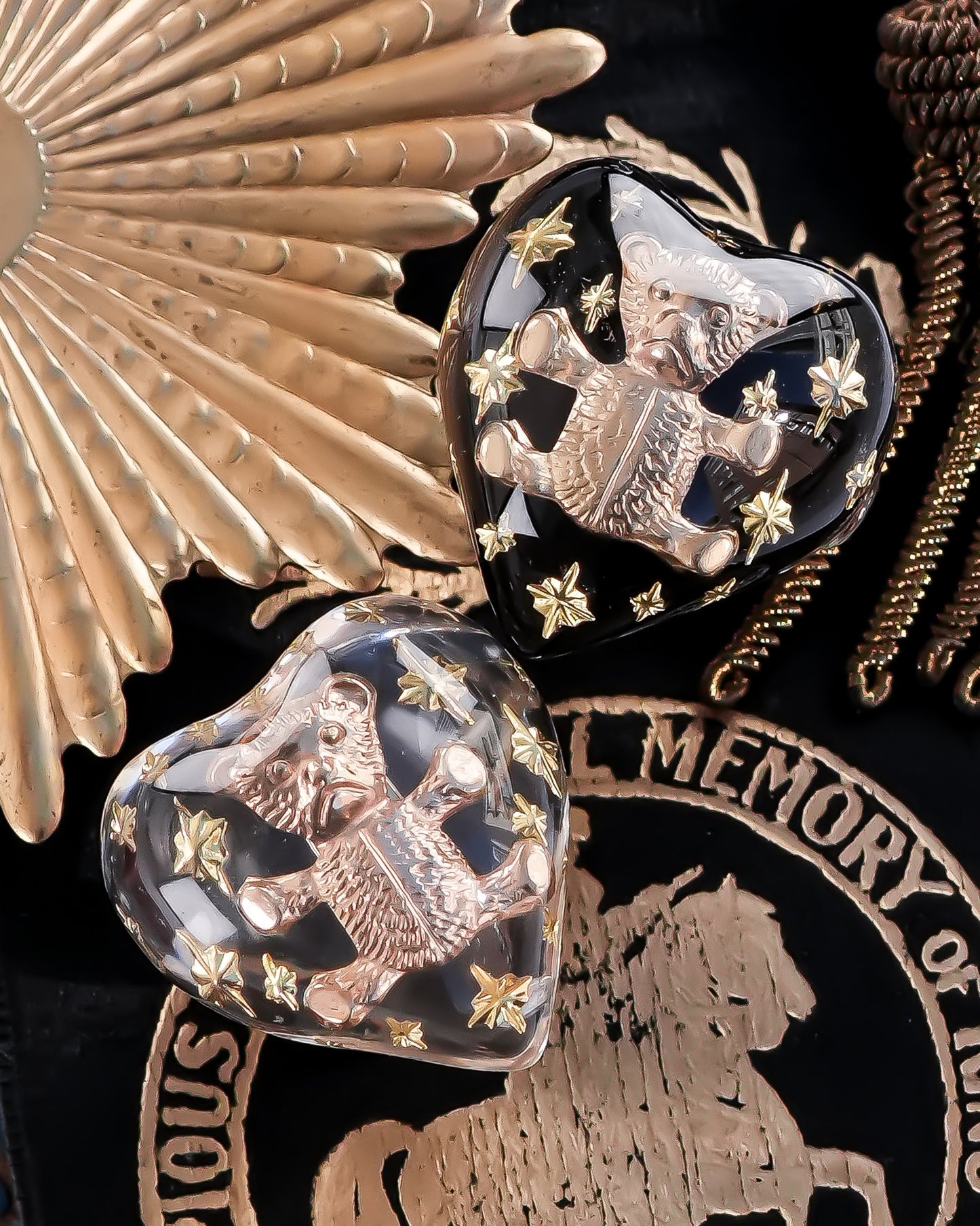 Bear Heart Ring - Black / #10 #13