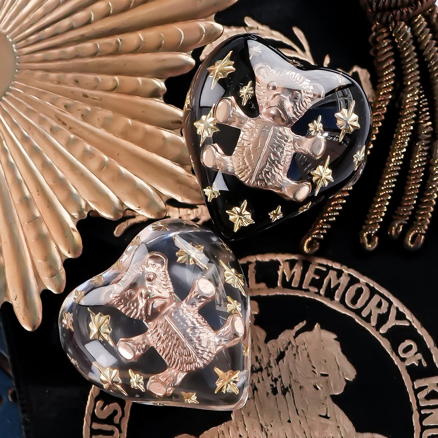 Bear Heart Ring - Clear / #10 #13