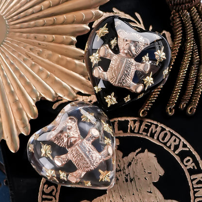 Bear Heart Ring - Clear / #10 #13