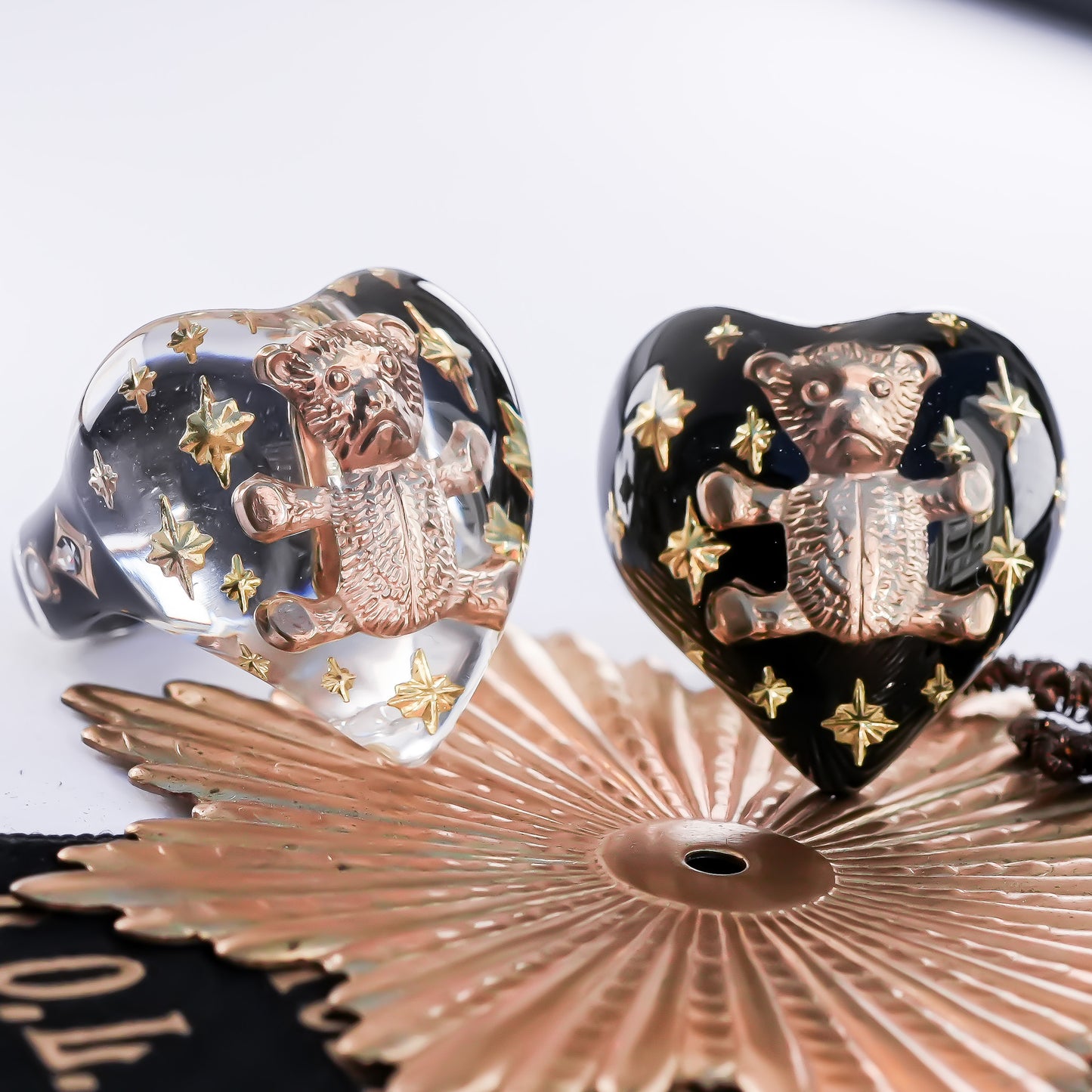 Bear Heart Ring - Clear / #10 #13