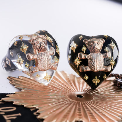 Bear Heart Ring - Clear / #10 #13