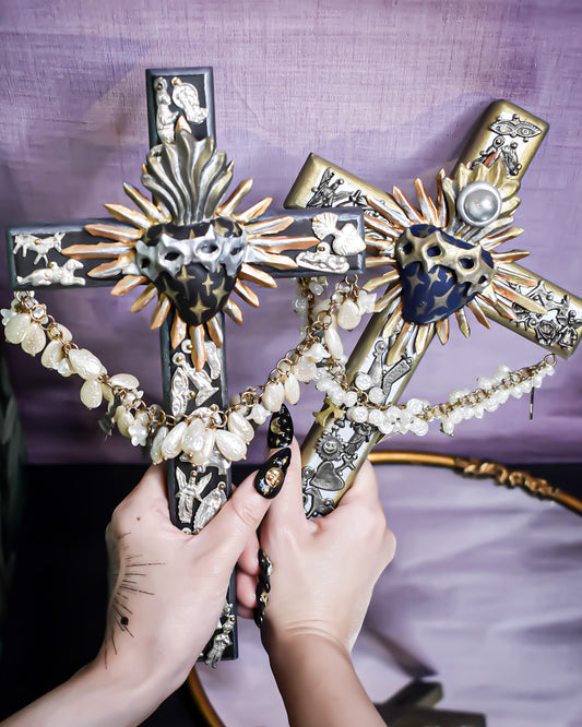 CROSS DECOR / GOLD × SILVER × BLUE / MILAGRO
