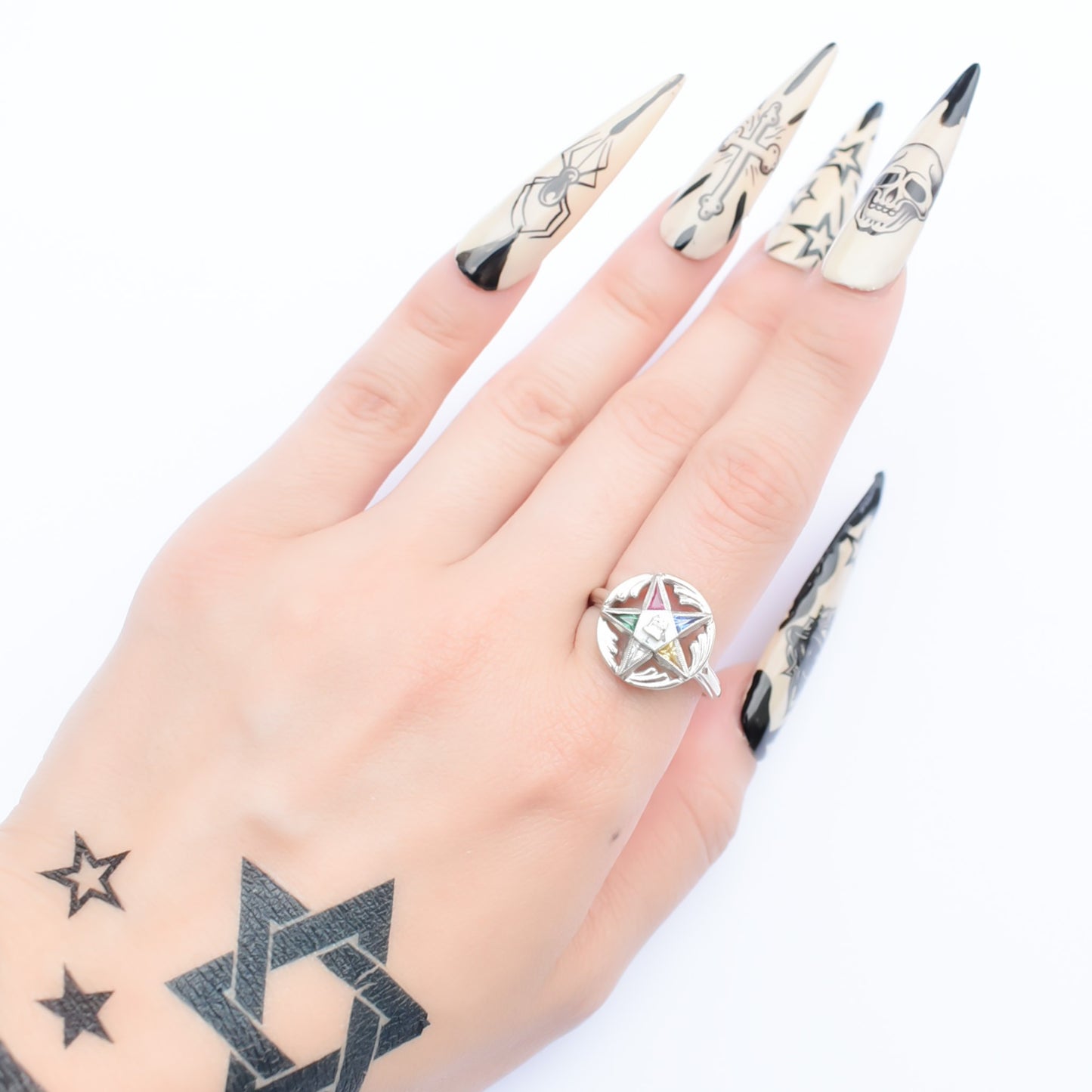 MASONIC EASTERN STAR RING / USA (14K) #15