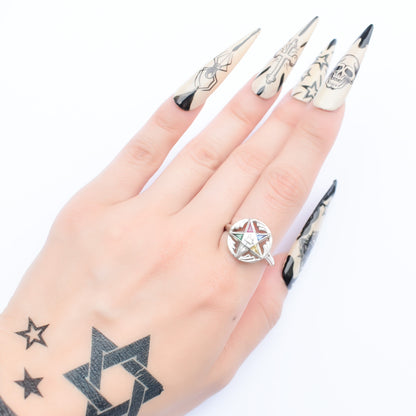 MASONIC EASTERN STAR RING / USA (14K) #15