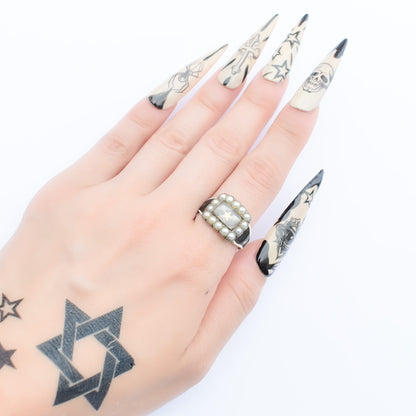 MOURNING RING / LONDON / 18K / #16