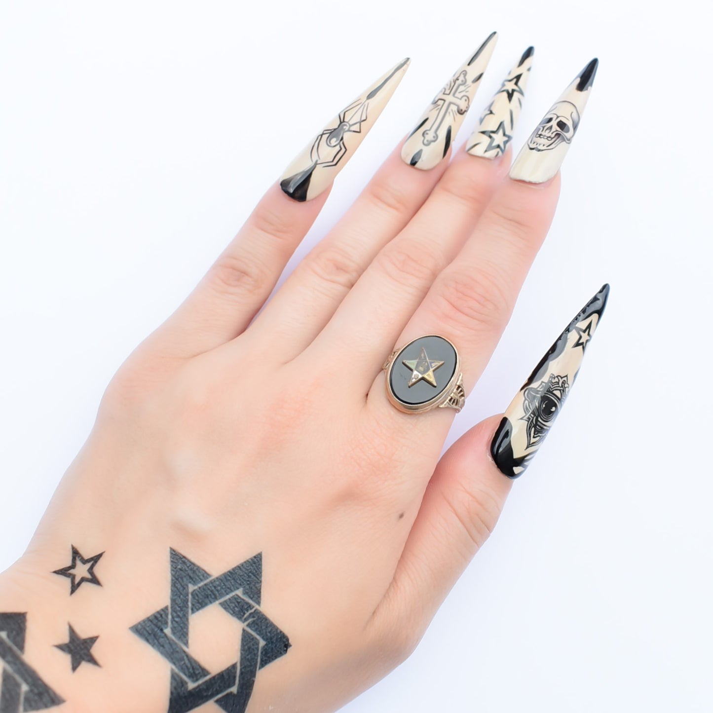 MASONIC EASTERN STAR RING / USA (14K) #9
