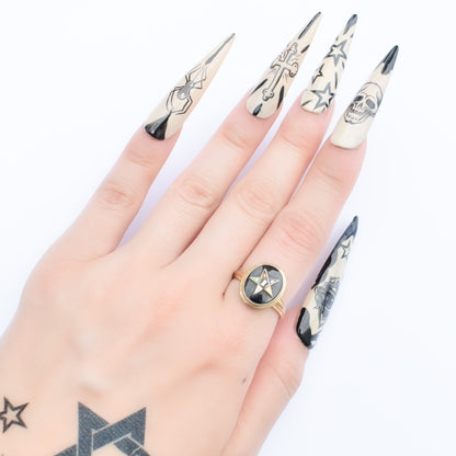 MASONIC EASTERN STAR RING / USA (10K) #11