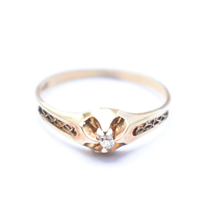 BABY RING / DIAMOND / 14K / #2
