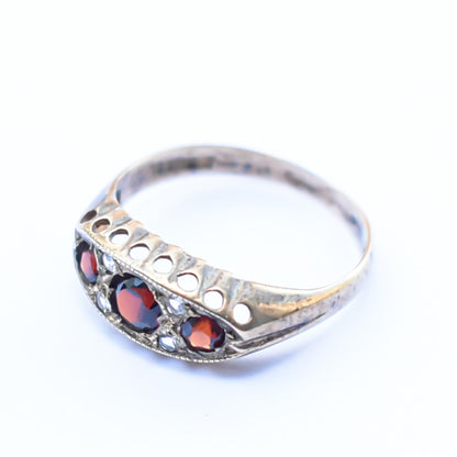 GARNET RING / DIAMOND / 9KYG / #15