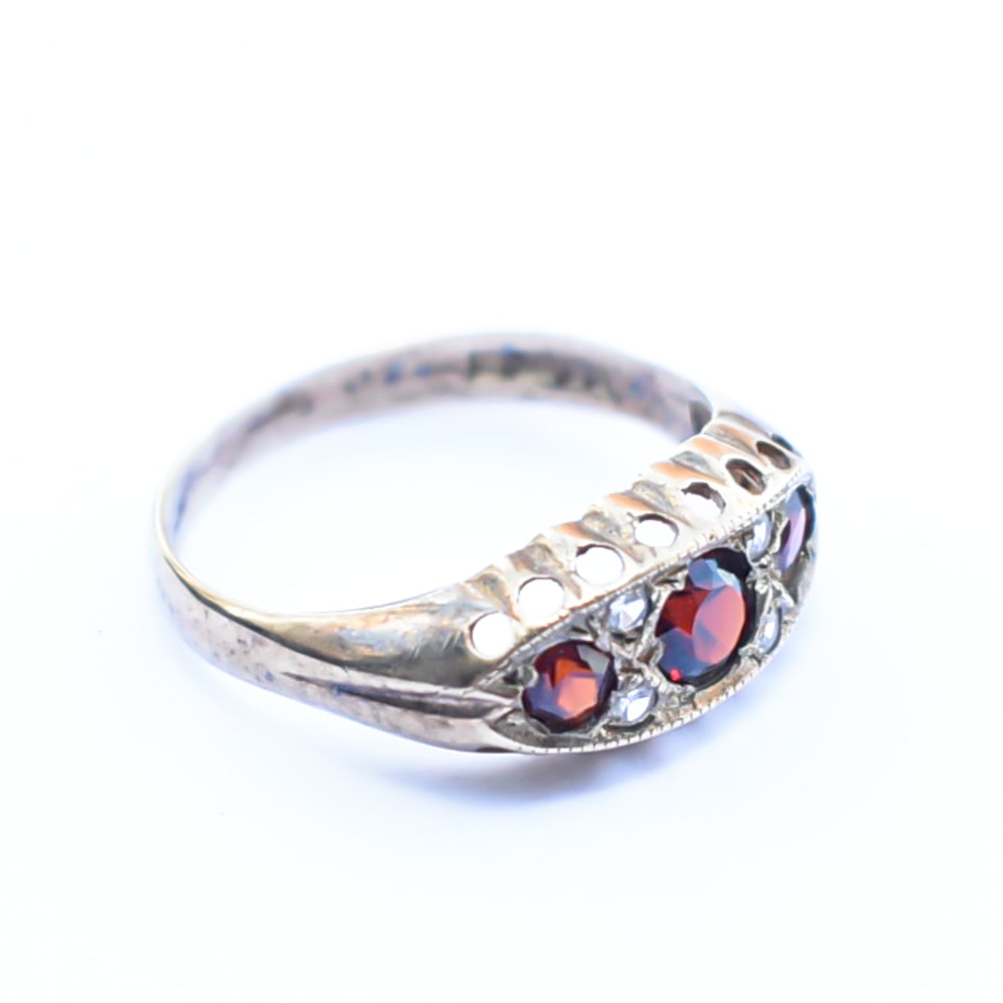 GARNET RING / DIAMOND / 9KYG / #15