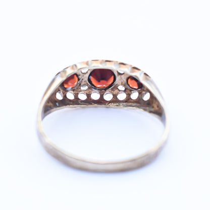 GARNET RING / DIAMOND / 9KYG / #15