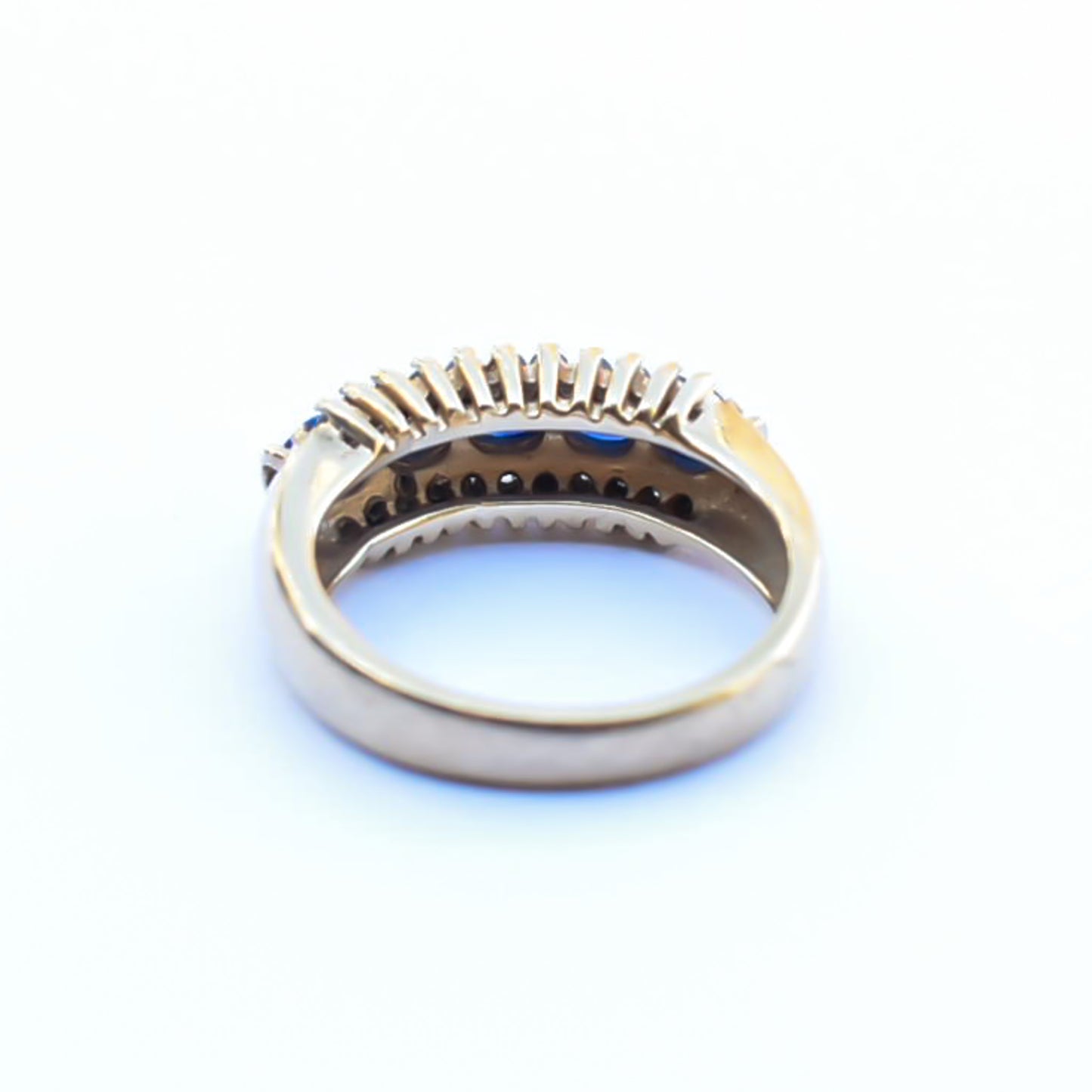 BLUE SAPPHIRE RING / DIAMOND / USA / 14KYG / #14