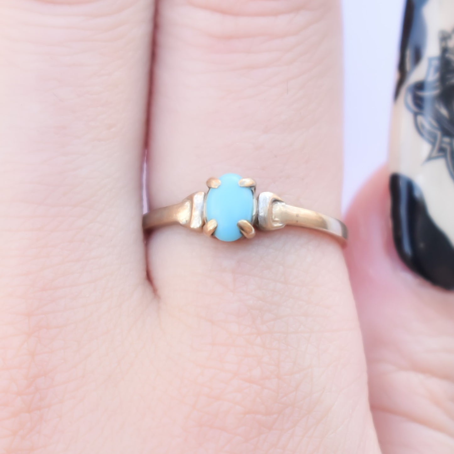 TURQUOISE  RING / UK / 9K / #12