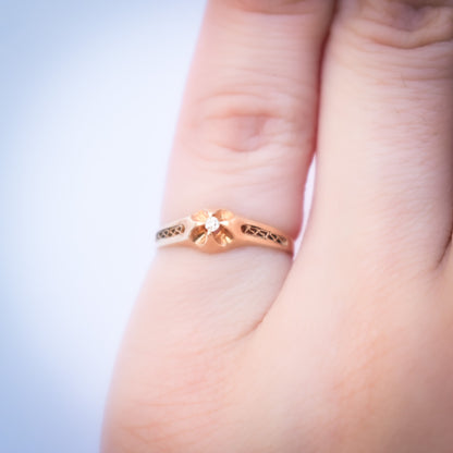 BABY RING / DIAMOND / 14K / #2