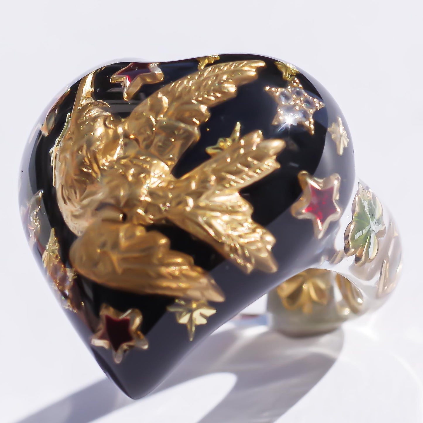 HUMMINGBIRD RING / BLACK / #13 