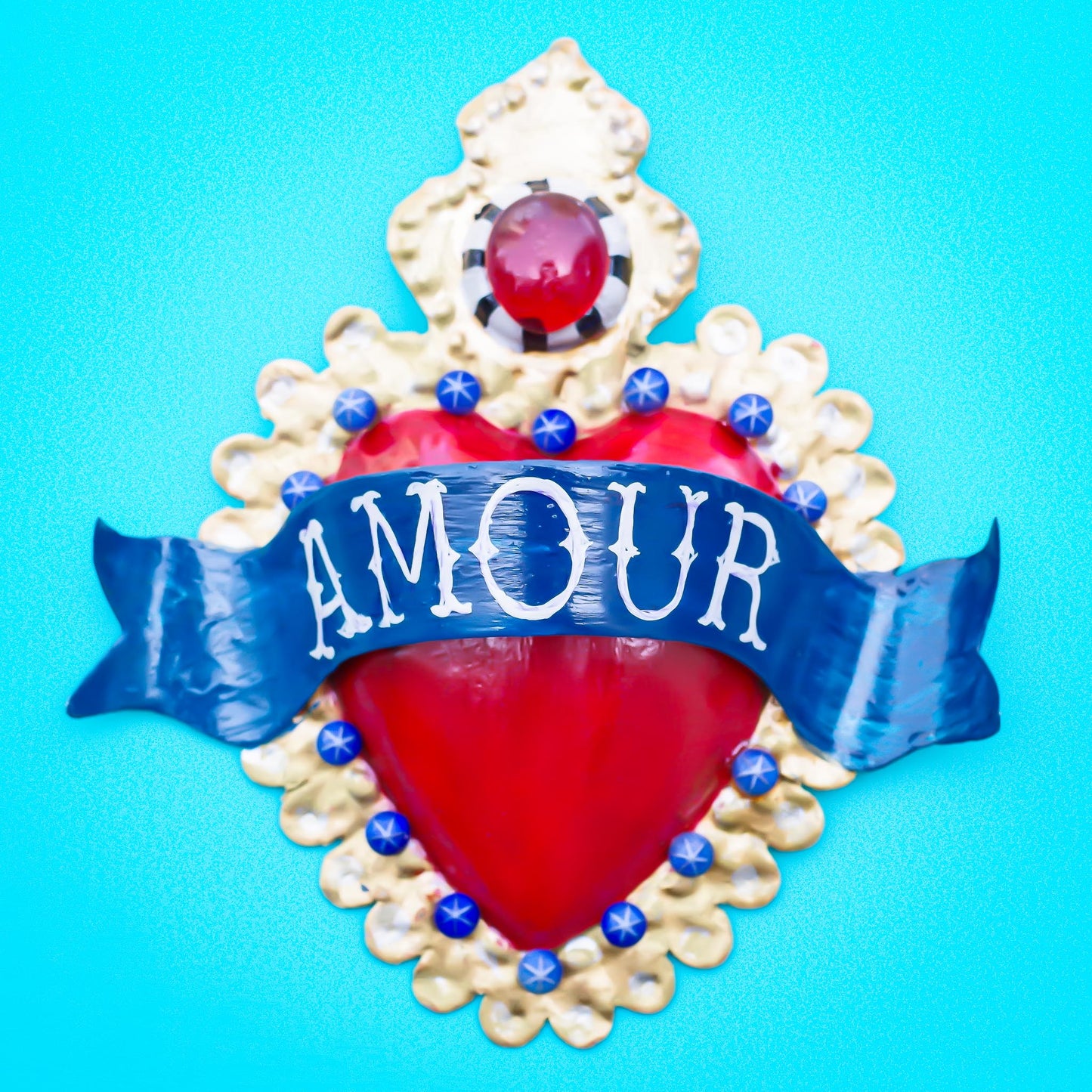 HEART DECOR / RED BLUE【 AMOUR】