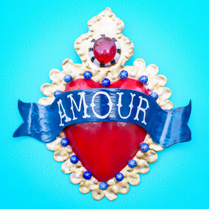HEART DECOR / RED BLUE【 AMOUR】