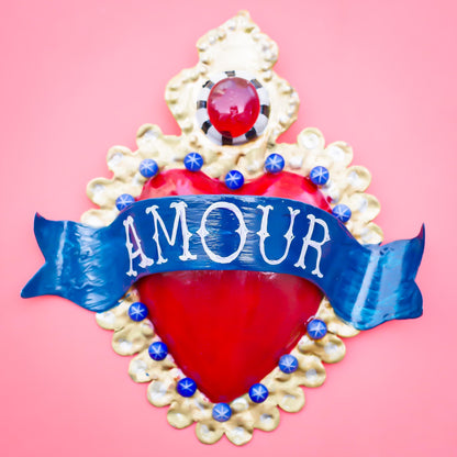 HEART DECOR / RED BLUE【 AMOUR】