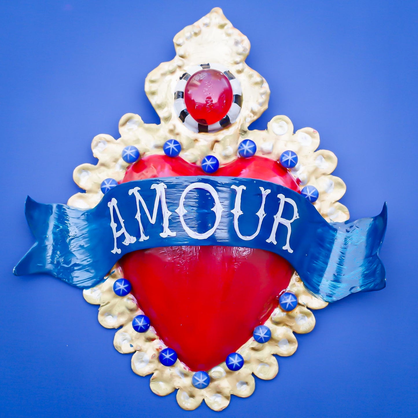 HEART DECOR / RED BLUE【 AMOUR】