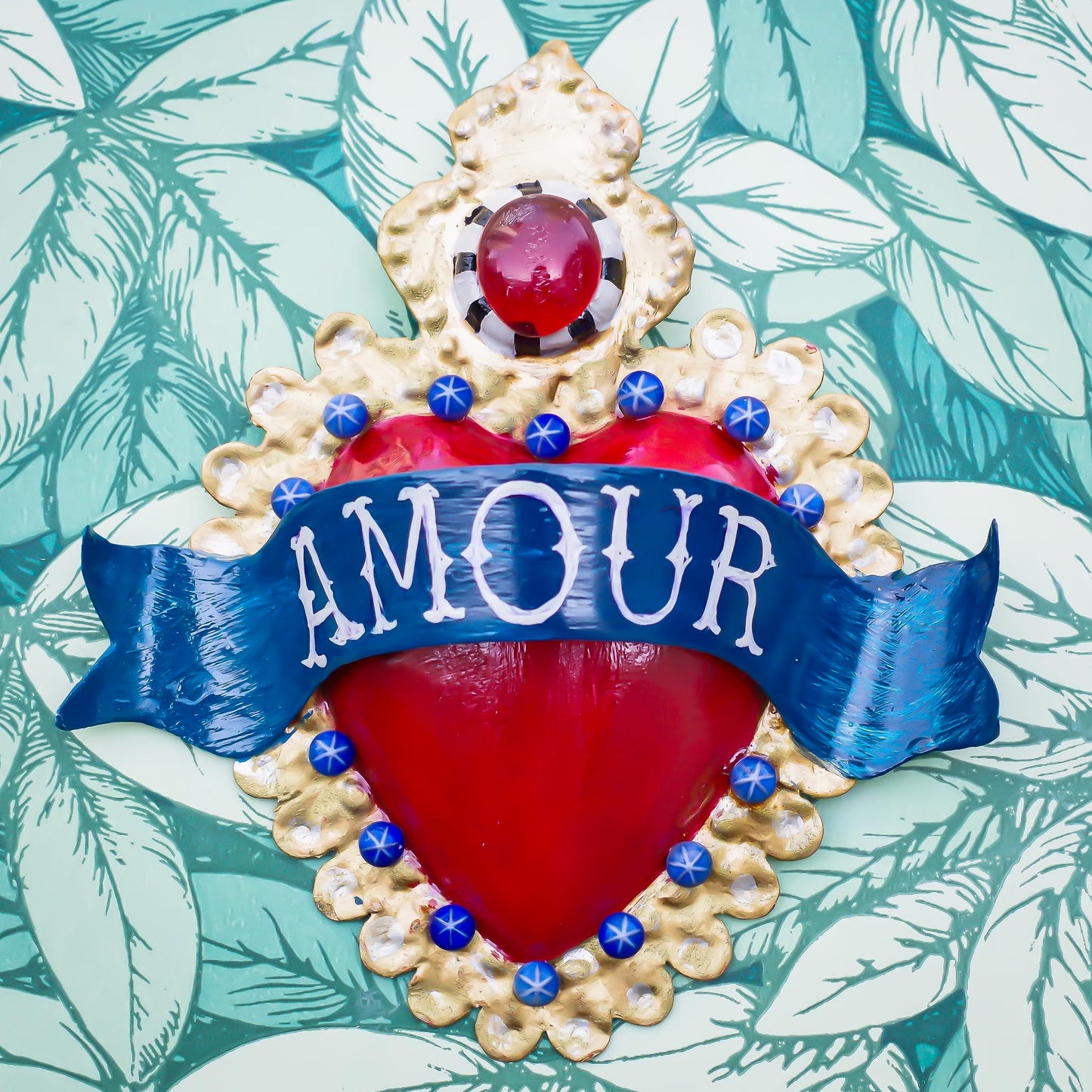 HEART DECOR / RED BLUE【 AMOUR】