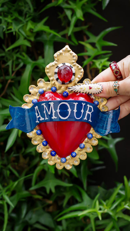 HEART DECOR / RED BLUE【 AMOUR】
